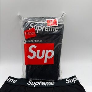 Supreme Black Boxer Briefs 2-Pack